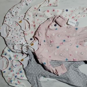Pack of 5 NB Carters one piece body suite
